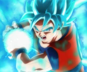 Blue Super Saiyan Goku live wallpaper