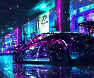 Cyberpunk Mclaren P1 Live Wallpaper - MyLiveWallpapers.com