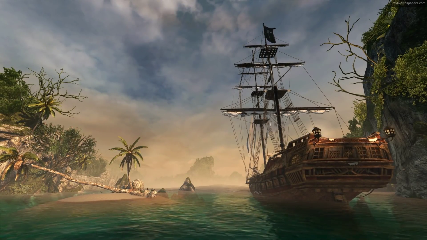 Pirate Ship Animated Wallpaper - MyLiveWallpapers.com