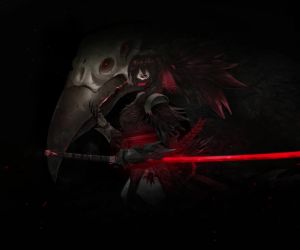 Raven Samurai Girl Live Wallpaper - MyLiveWallpapers.com