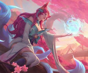 Ahri Spirit Blossom Live Wallpaper-4K - MyLiveWallpapers.com