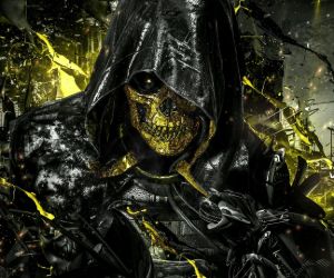 Gold Skull-Death Stranding Live Wallpaper - MyLiveWallpapers.com