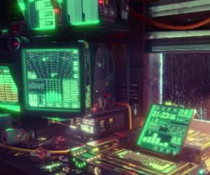 computer monitor with radar and counter live wallpaper